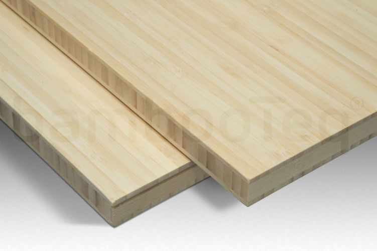 Bamboe plaat 16 mm side-pressed 3 laags naturel 244 x 122 cm