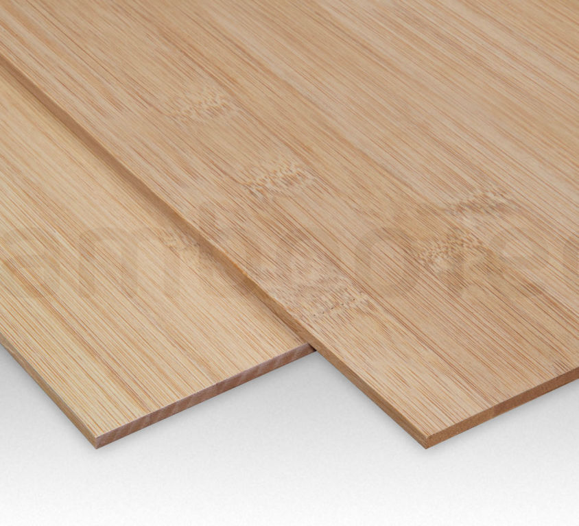 Bamboe plaat 5 mm plain-pressed 1 laags caramel 244 x 122 cm